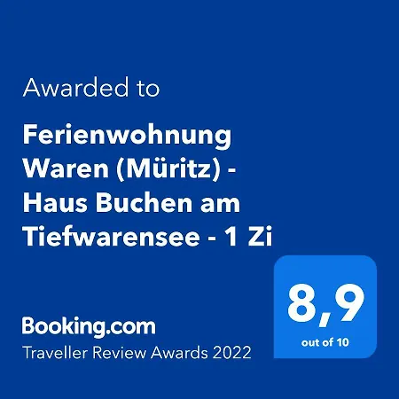 1 Waren Mueritz - Haus Buchen Am Tiefwarensee - 1 Zi Waren (Mueritz)